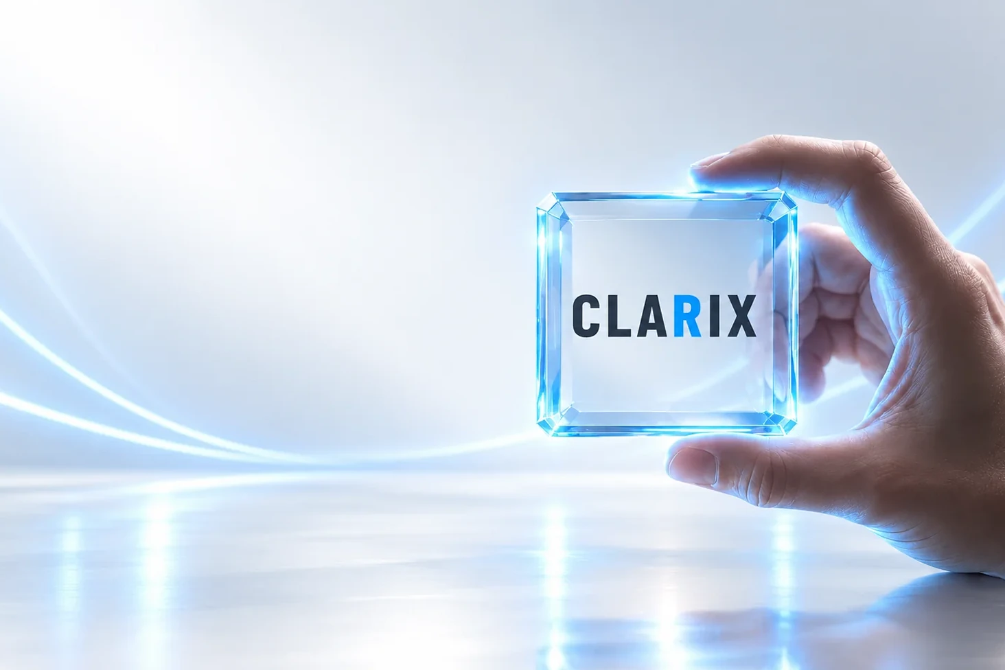 CLARIX – ruka s krychlí