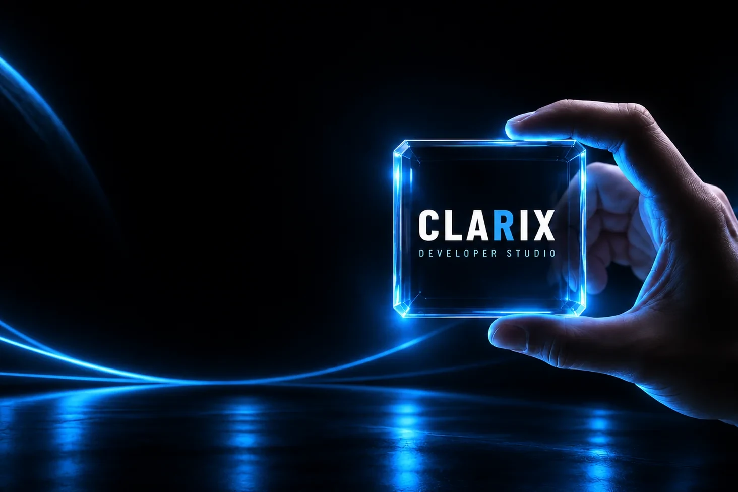 CLARIX – ruka s krychlí